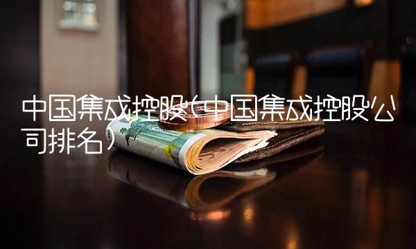 中国集成控股(中国集成控股公司排名)