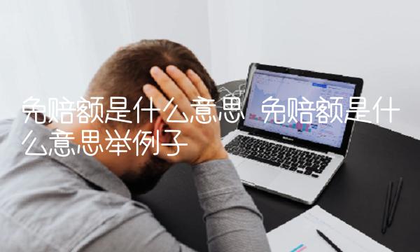 免赔额是什么意思 免赔额是什么意思举例子