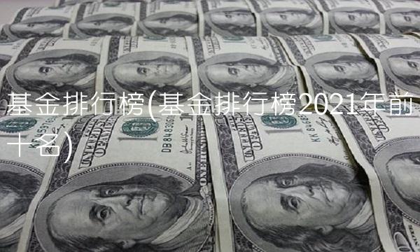 基金排行榜(基金排行榜2021年前十名)