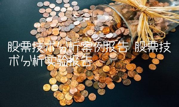 股票技术分析案例报告 股票技术分析实验报告