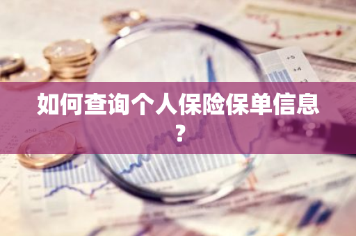 如何查询个人保险保单信息？