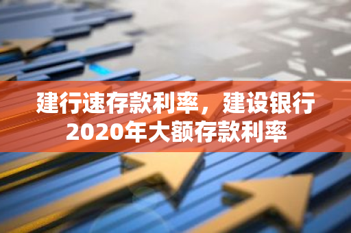 建行速存款利率，建设银行2020年大额存款利率