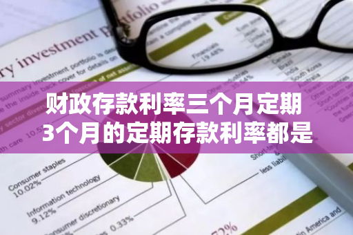 财政存款利率三个月定期 3个月的定期存款利率都是年利率吗