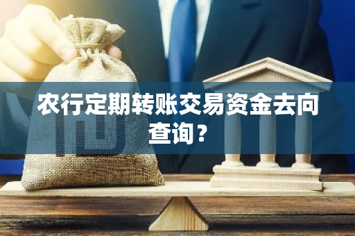 农行定期转账交易资金去向查询？