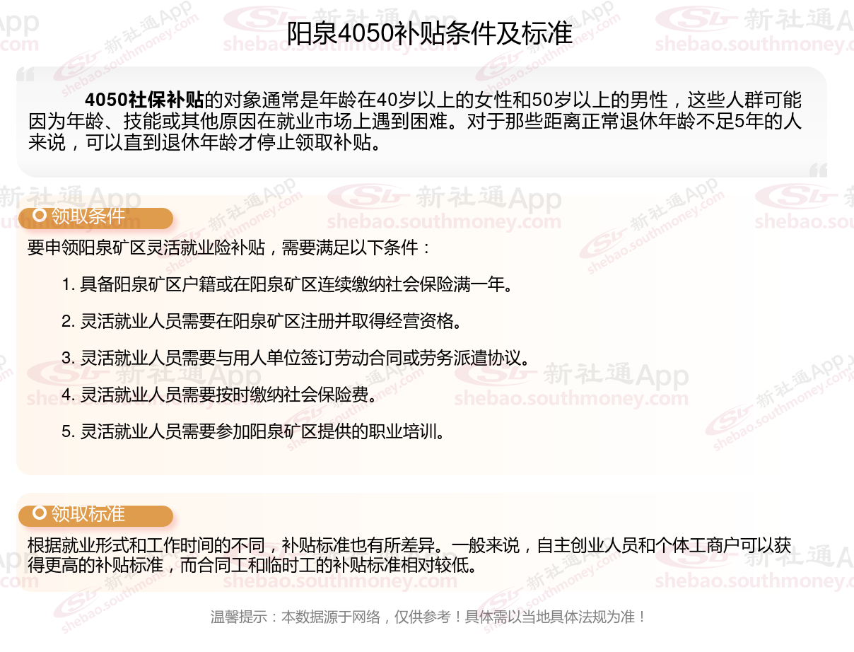 阳泉4050社保补贴多少钱一个月，2024年4050社保补贴申请需要什么条件？