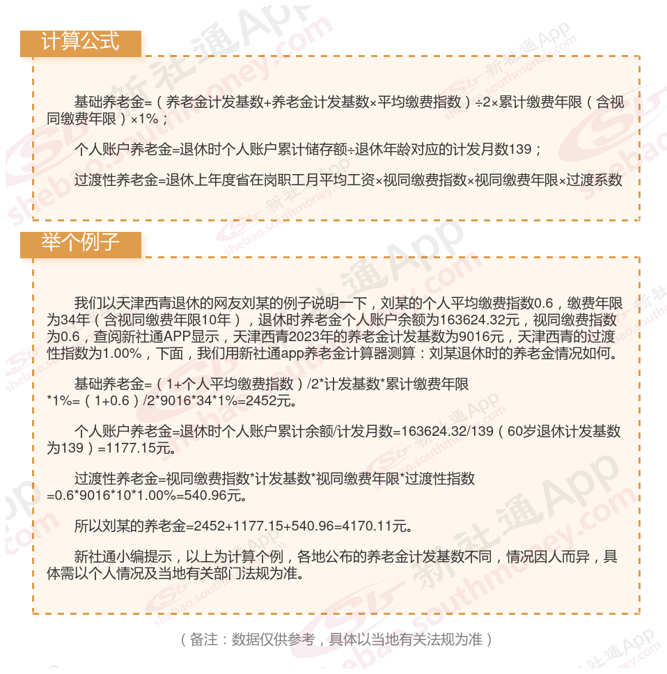 天津西青养老金计算器在线计算公式2024，教你算出退休后每月能领多少钱