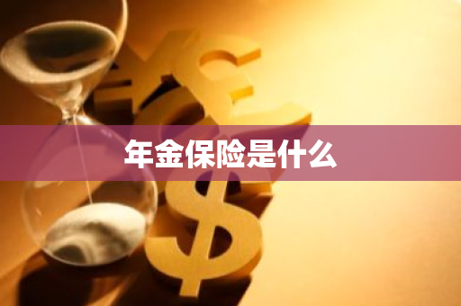 年金保险是什么