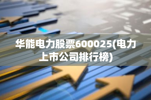 华能电力股票600025(电力上市公司排行榜)