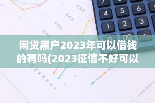 网贷黑户2023年可以借钱的有吗(2023征信不好可以分期买车吗)