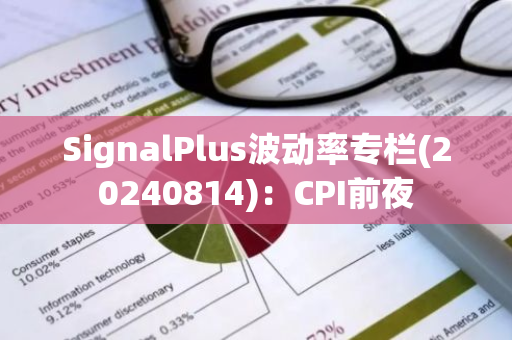 SignalPlus波动率专栏(20240814)：CPI前夜