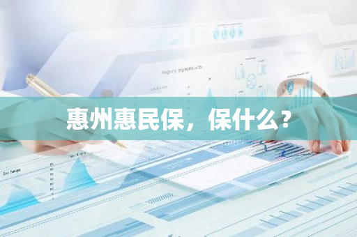 惠州惠民保，保什么？