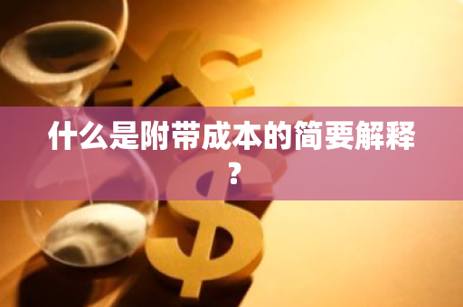 什么是附带成本的简要解释？