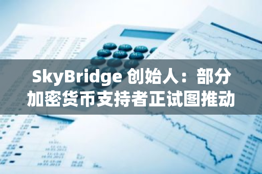 SkyBridge 创始人：部分加密货币支持者正试图推动哈里斯远离 Gary Gensler