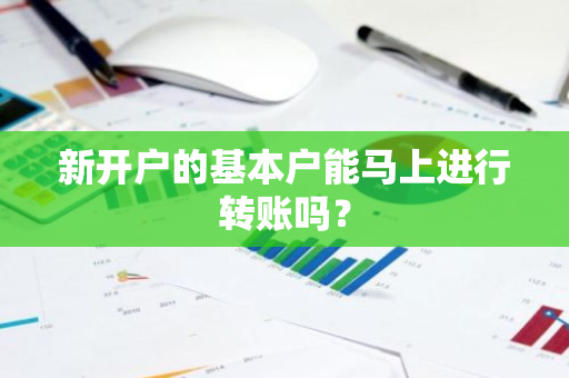 新开户的基本户能马上进行转账吗？