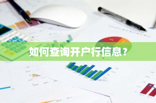 如何查询开户行信息？