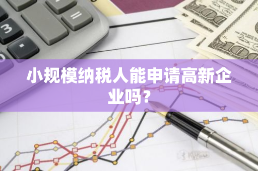 小规模纳税人能申请高新企业吗？