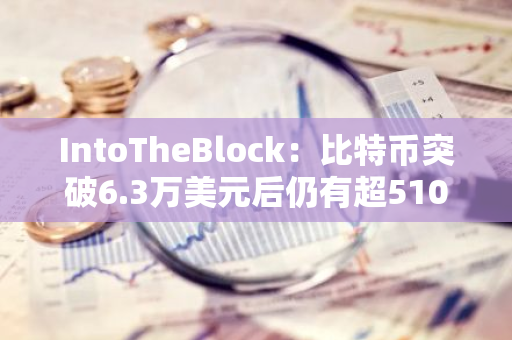 IntoTheBlock：比特币突破6.3万美元后仍有超510万个地址处于浮亏状态