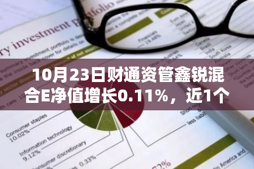 10月23日财通资管鑫锐混合E净值增长0.11%，近1个月累计上涨3.3%