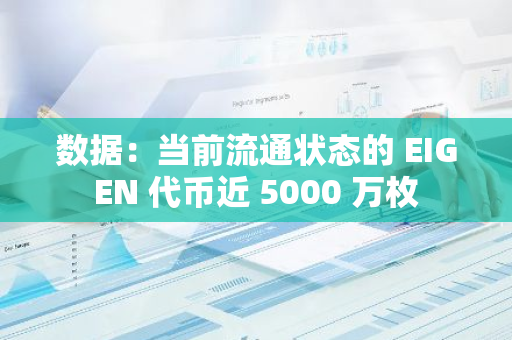 数据：当前流通状态的 EIGEN 代币近 5000 万枚