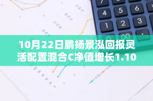 10月22日鹏扬景泓回报灵活配置混合C净值增长1.10%，近1个月累计上涨18.05%