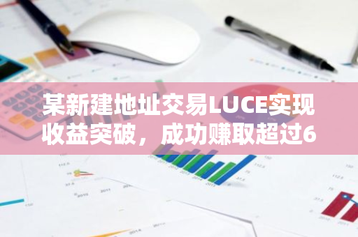 某新建地址交易LUCE实现收益突破，成功赚取超过65万美元的利润