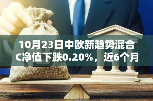 10月23日中欧新趋势混合C净值下跌0.20%，近6个月累计上涨6.81%