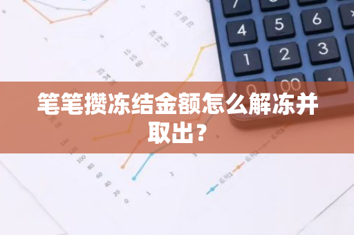 笔笔攒冻结金额怎么解冻并取出？