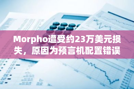 Morpho遭受约23万美元损失，原因为预言机配置错误引发的问题