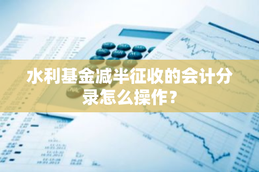 水利基金减半征收的会计分录怎么操作？