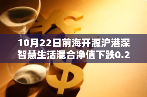 10月22日前海开源沪港深智慧生活混合净值下跌0.24%，今年来累计上涨6.21%