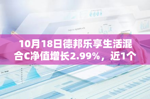 10月18日德邦乐享生活混合C净值增长2.99%，近1个月累计上涨21.5%