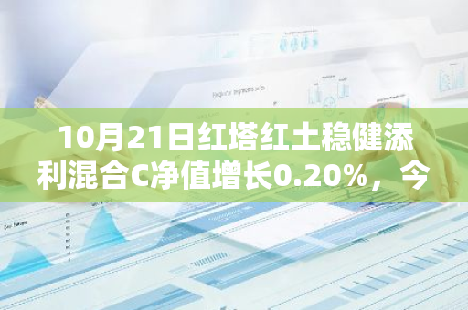 10月21日红塔红土稳健添利混合C净值增长0.20%，今年来累计上涨12.63%