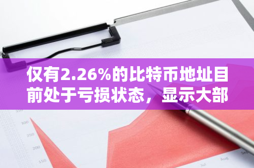 仅有2.26%的比特币地址目前处于亏损状态，显示大部分投资者仍保持盈利