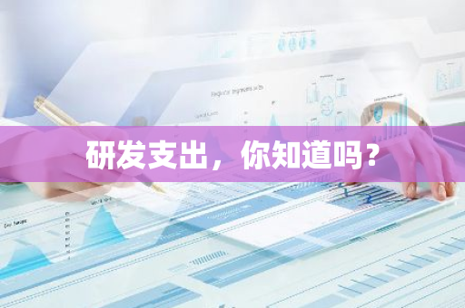 研发支出，你知道吗？