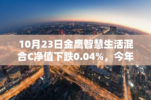 10月23日金鹰智慧生活混合C净值下跌0.04%，今年来累计下跌0.11%