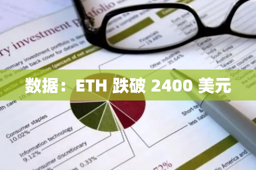 数据：ETH 跌破 2400 美元