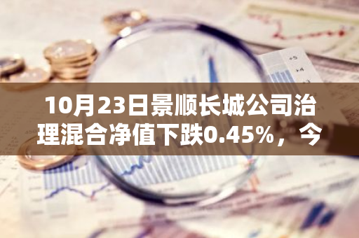 10月23日景顺长城公司治理混合净值下跌0.45%，今年来累计上涨3.31%