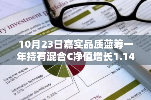 10月23日嘉实品质蓝筹一年持有混合C净值增长1.14%，近6个月累计上涨21.47%