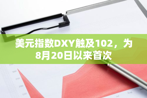 美元指数DXY触及102，为8月20日以来首次