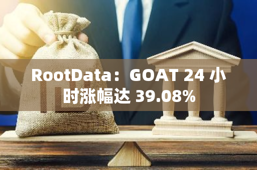 RootData：GOAT 24 小时涨幅达 39.08%