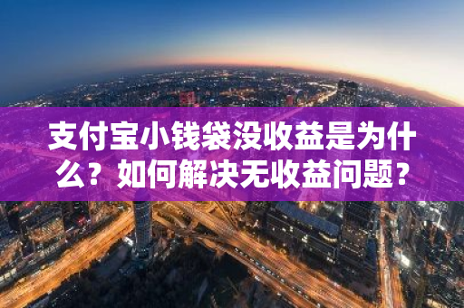 支付宝小钱袋没收益是为什么？如何解决无收益问题？