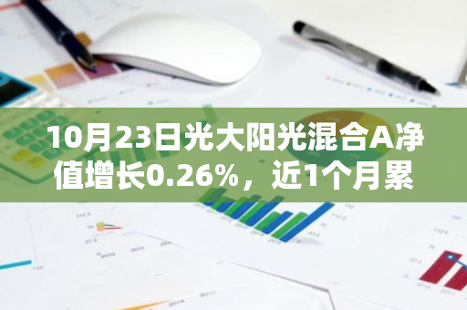 10月23日光大阳光混合A净值增长0.26%，近1个月累计上涨13.31%