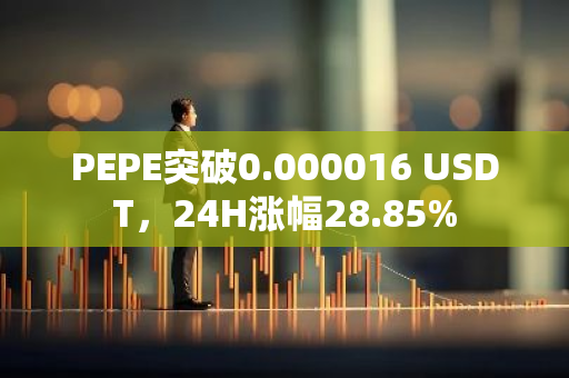 PEPE突破0.000016 USDT，24H涨幅28.85%