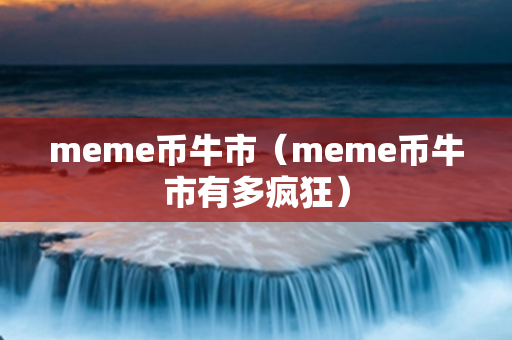 meme币牛市（meme币牛市有多疯狂）