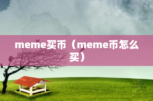 meme买币（meme币怎么买）