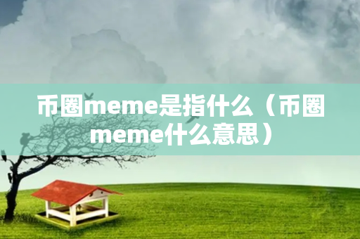 币圈meme是指什么（币圈meme什么意思）