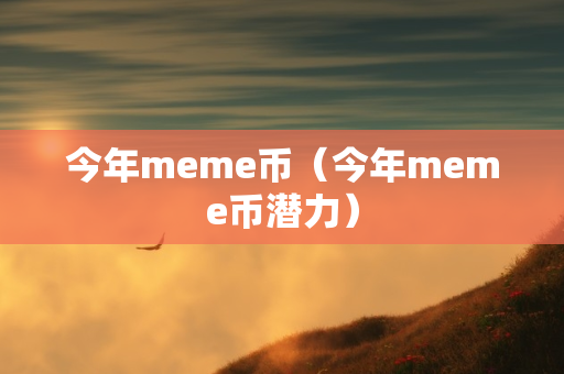 今年meme币（今年meme币潜力）