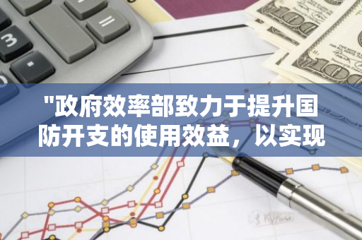 "政府效率部致力于提升国防开支的使用效益，以实现资源优化配置与管理"