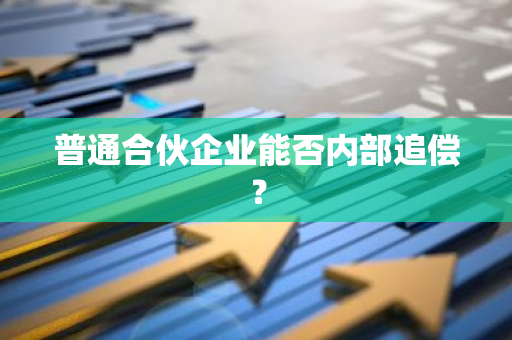 普通合伙企业能否内部追偿？