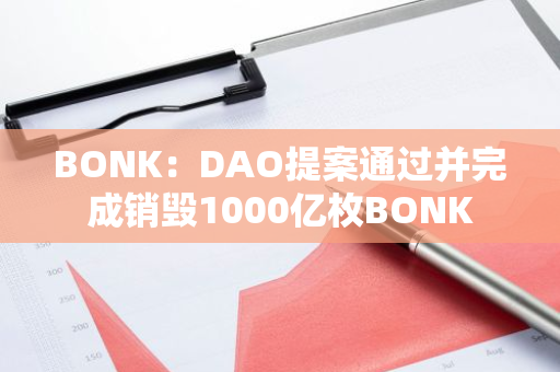 BONK：DAO提案通过并完成销毁1000亿枚BONK